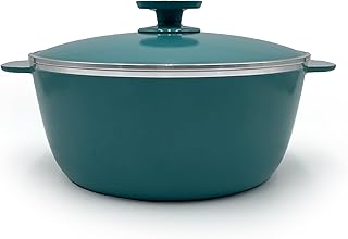 Essen 4524 Aqua Dutch Oven - Contemporary Line - Cast Aluminum with Nova Trimium Nonstick Coating - Ideal for 4-5 Servings - Even and Healthy Cooking - Argentinian brand Essen now in the United States. (Aqua)