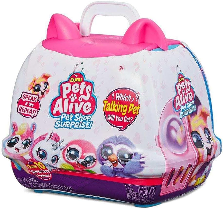 Pets Alive Pet Shop Surprise – Surprise Interactive Toy Pets with Electronic Speak and Repeat