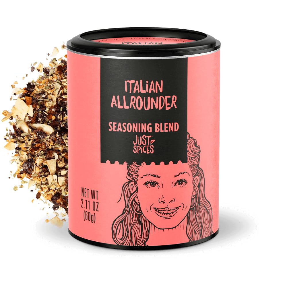 Just Spices Italian Allrounder Seasoning Blend, 2.11 OZ |Infuse your meals with the comforting flavors of classic Italian herbs.