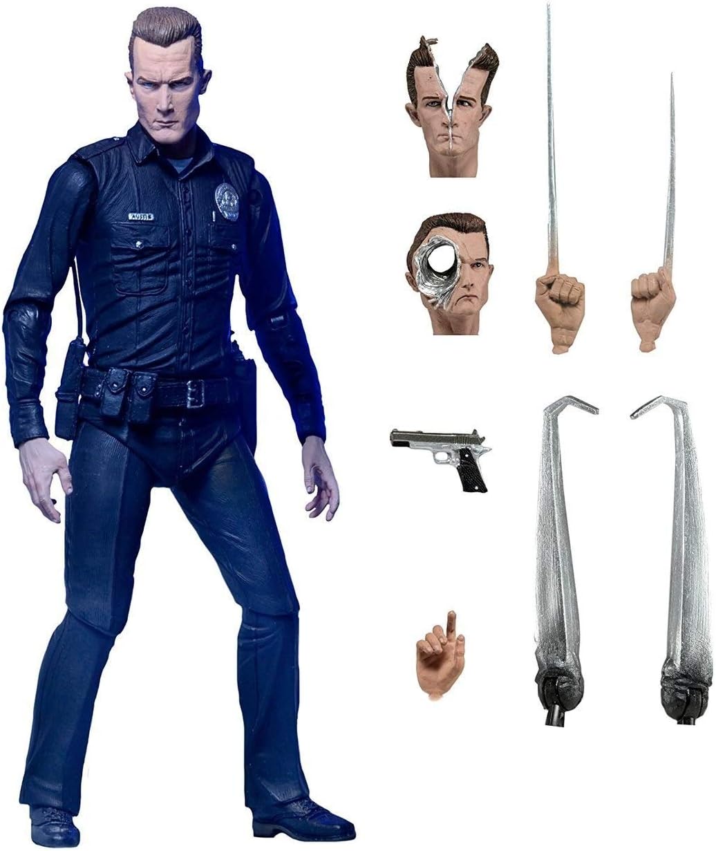 Terminator 2 51909 2 7" Ultimate T 1000 Figure, Multicolor