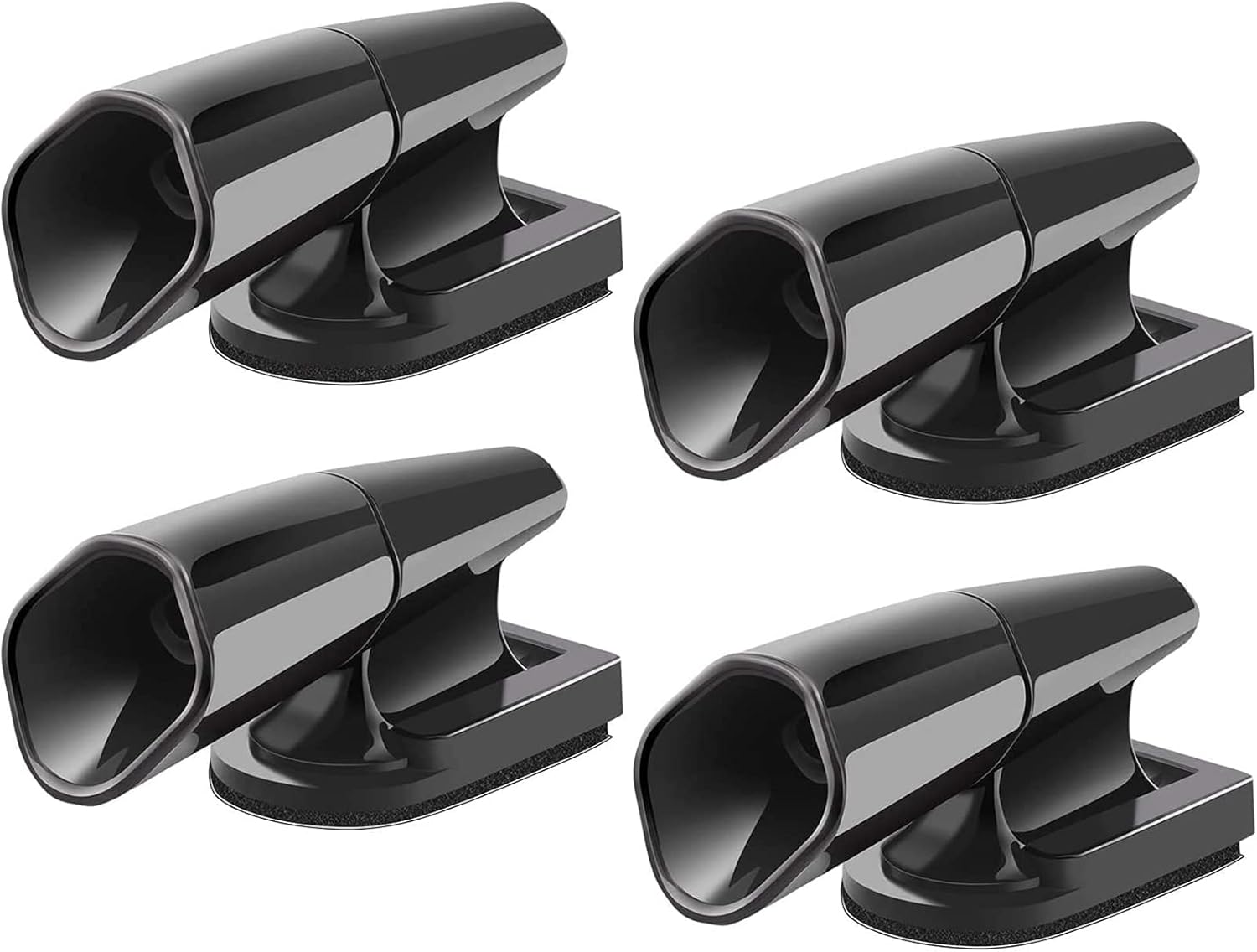 SAVITA 4 PCS Deer Whistles Wildlife Warning for Cars, Vehicles, Motorcycles, Black Ultrasonic Deer Warning