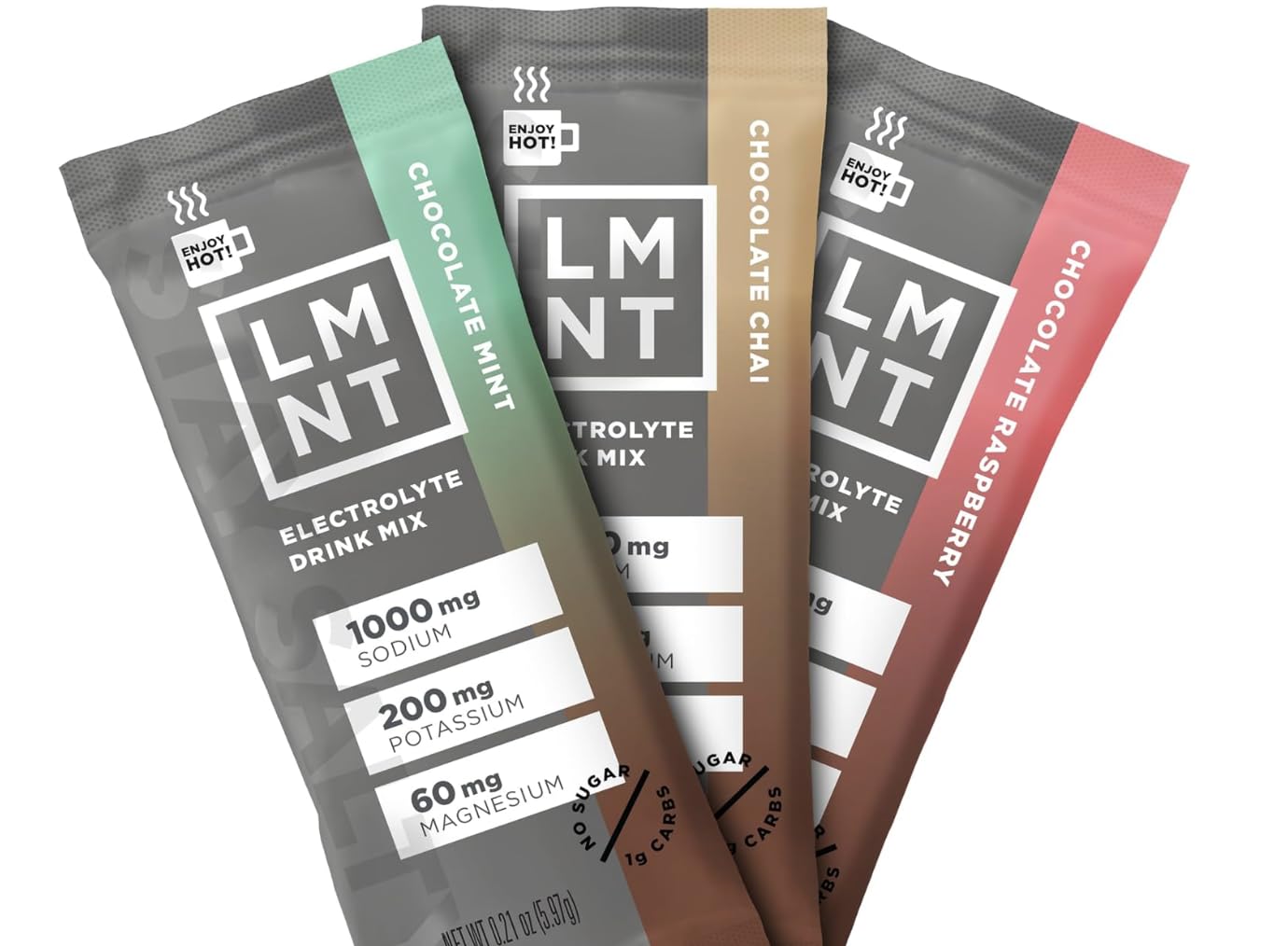 LMNT Zero Sugar Electrolytes - Variety Pack | Drink Mix | 12-Count (12 Count, Chocolate Medley Salt)