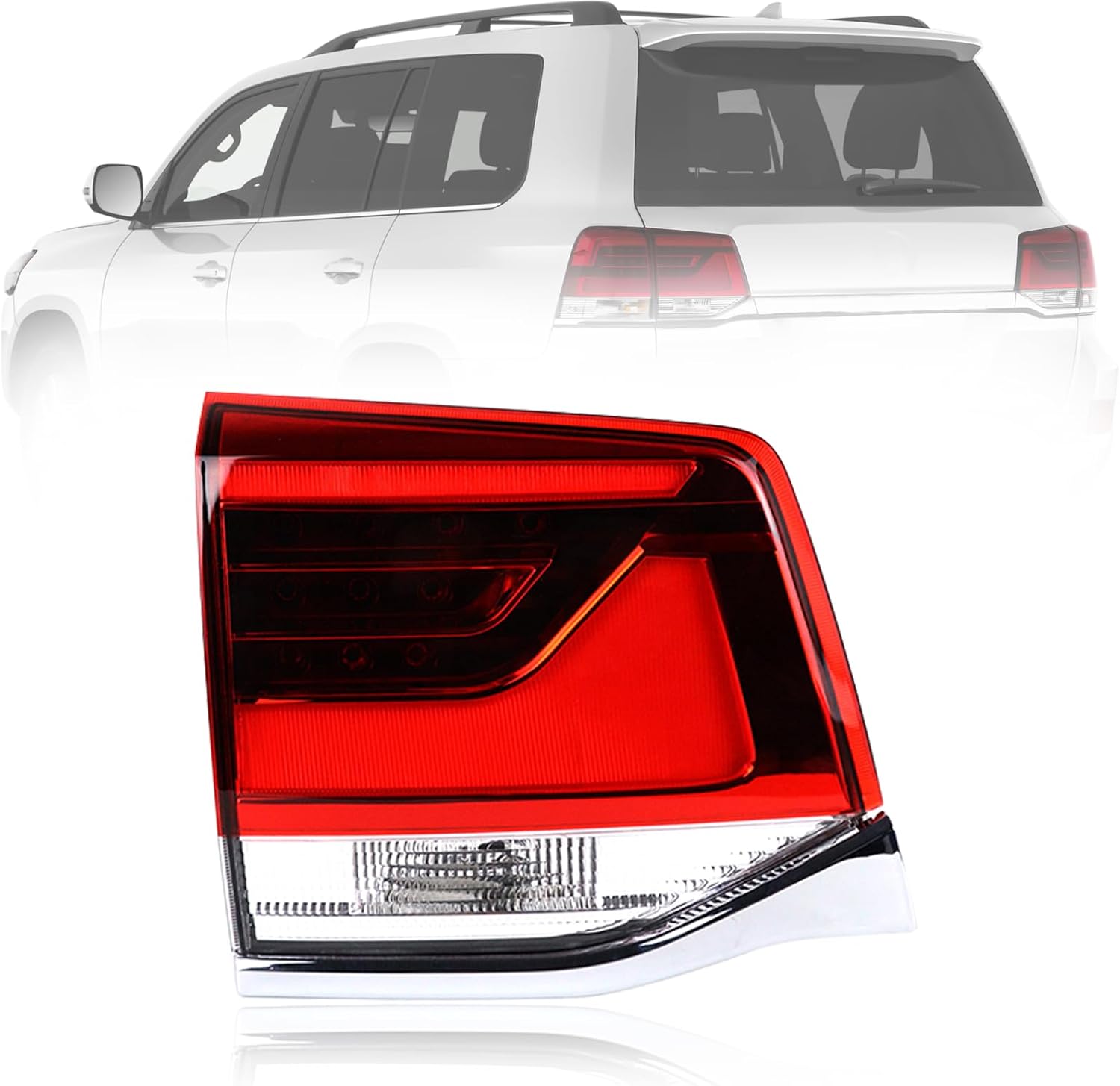 Rear LED Tail Light for Toyota Land Cruiser LC200 2016 2017 2018 2019 2020 Left Inside