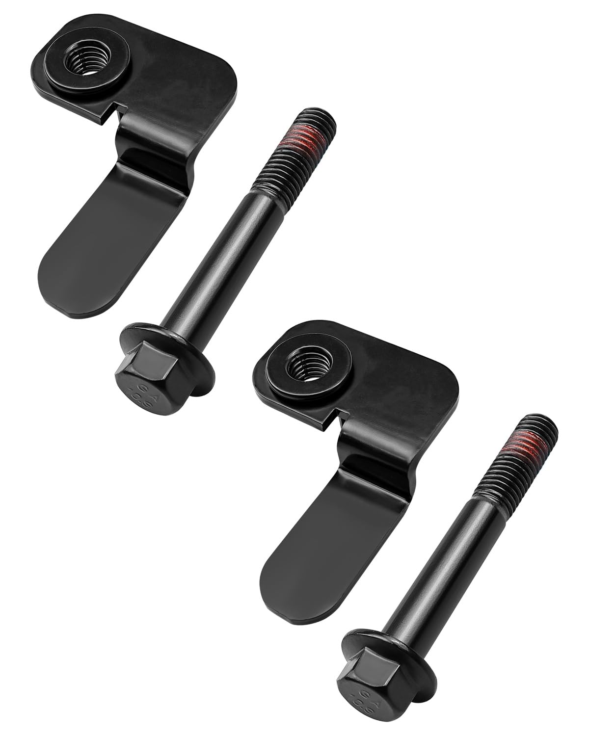 Front Track Bar Bolt and Flag Nut Retainer Compatible with Jeep Wrangler TJ 1997-2006 ZJ 1993-1998 Cherokee XJ 1984-2001 Replace 6504449, Blcak 2Pcs