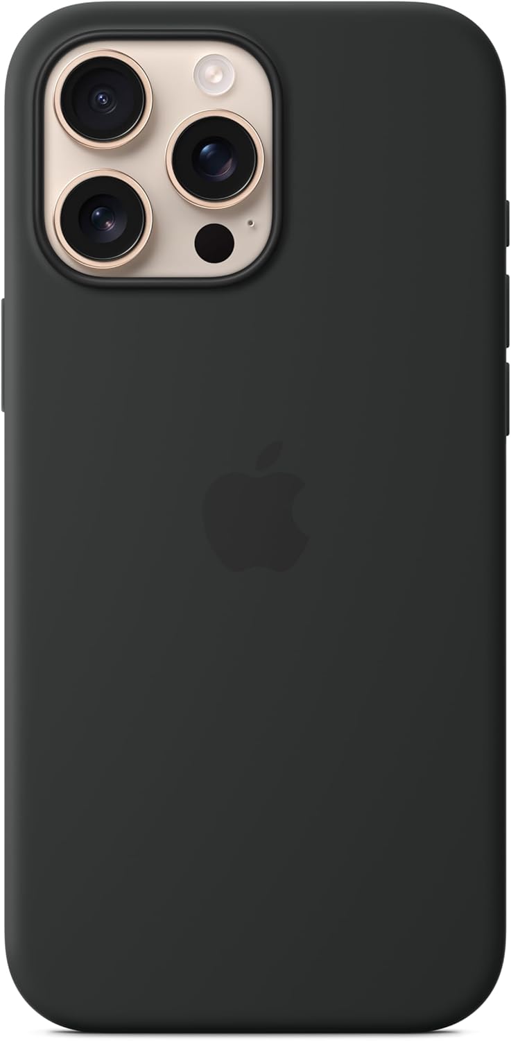 Apple iPhone 16 Pro Max Silicone Case with MagSafe and Camera Control - Black 