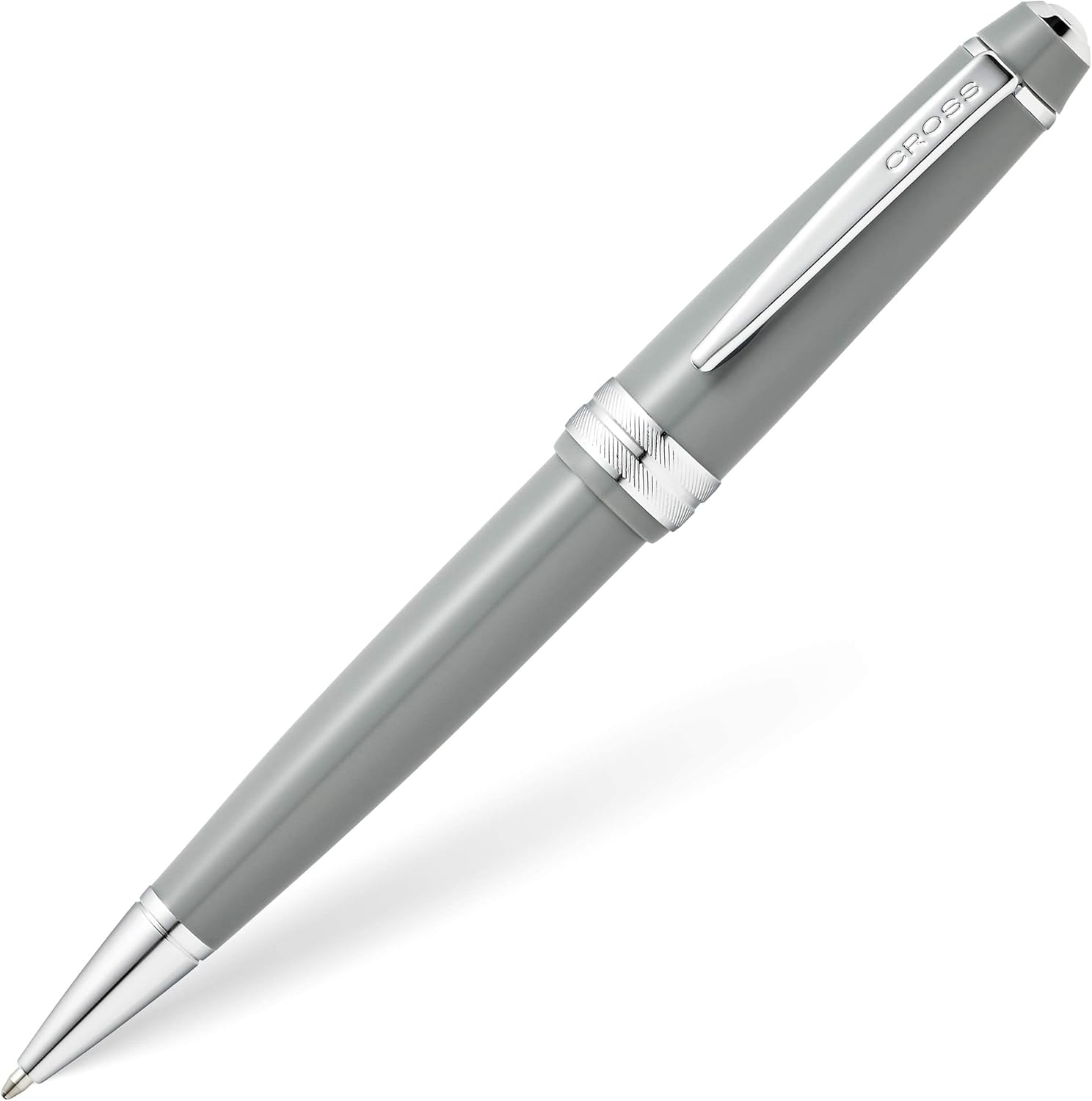 Cross Bailey Light Refillable Ballpoint Pen Presented in a Everyday Gift Box - Medium Point, Black Ink, Polished Gray