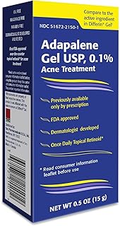 Taro Adapalene 0.1% Acne Treatment Gel - Paraben Free (0.5oz)