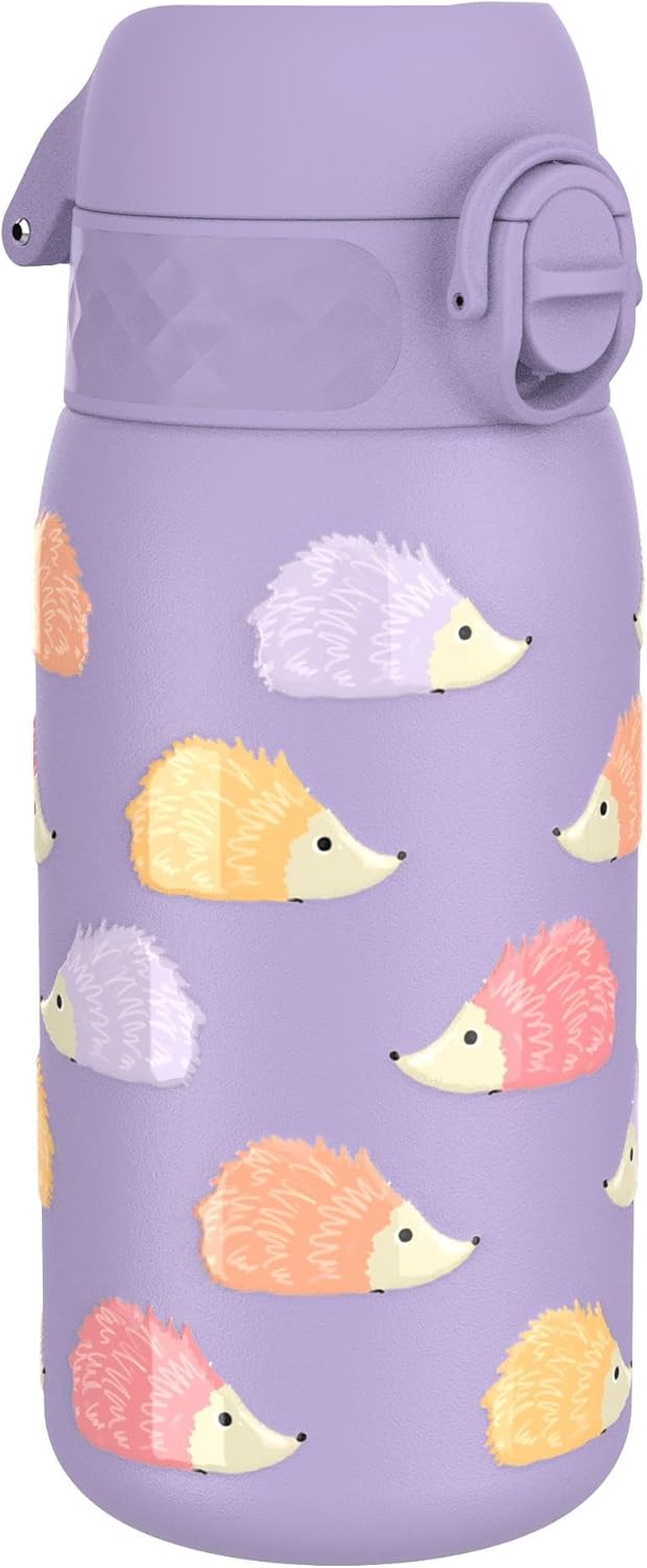 Ion8 Kids Water Bottles, BPA Free, Leakproof, Dishwasher Safe, Easy Open, Secure Lock, Small Boys & Girls Water Bottle,Kids Drinks Bottle for Spill-free Drinking,