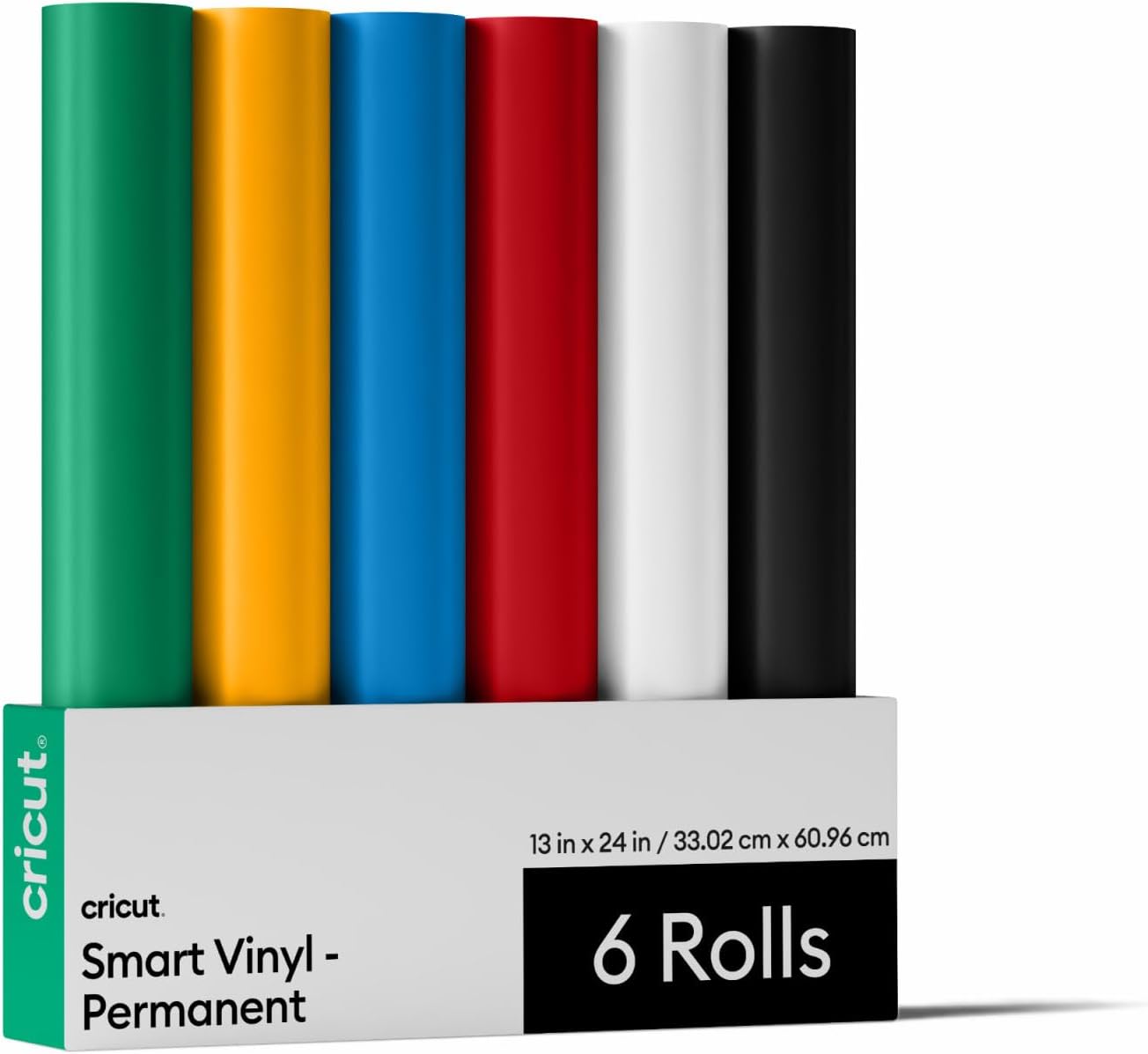 Cricut Smart Permanent Vinyl, Sampler Pack (13in x 24in, 6 Sheets)