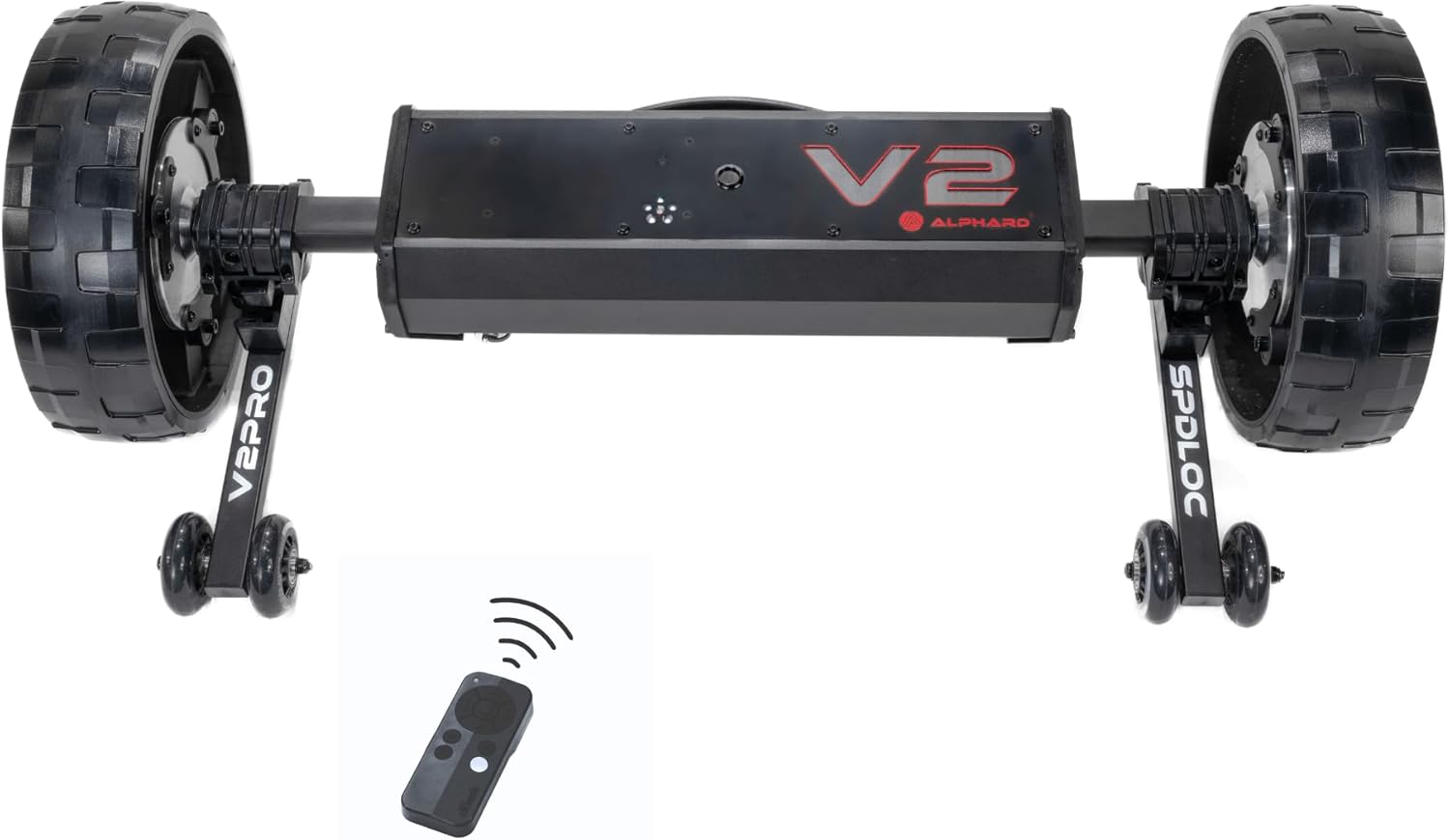 Alphard Club Booster V2Pro – Convert Your Push Cart into a Motorized, Electric Remote-Controlled Golf Caddie - New 2025 V2Pro with Permanently Attached Wheelie Bars