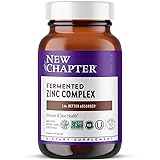 New Chapter Zinc Supplement, Fermented Zinc Complex, ONE Daily for Immune Support + Skin Health, Mineral-Balancing Formula Rich in Copper, Easy to Swallow & Digest, 60 Count (2 Month Supply)