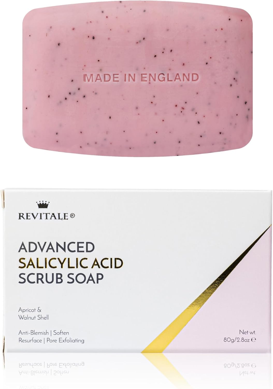 Revitale Salicylic Acid Scrub Soap, Pore Exfoliating, Softening Skin, Anti-Blemish