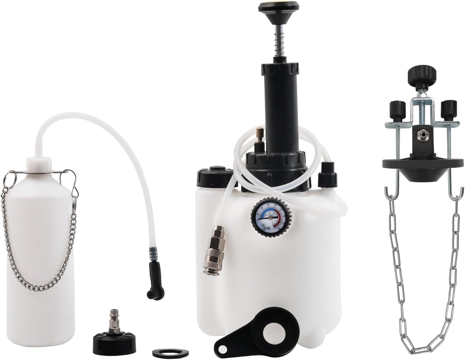 DHA 3L Car Brake Bleeding Kit Hand Pressure Fluid Bleeder Tool One Man Brake Clutch Master Cylinder Bleed Bottle Kit