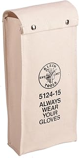 Klein Tools 5124-15 Glove Bag, 15-Inch Long, No. 10 Canvas with Expansion Gusset and Ventilation Grommets