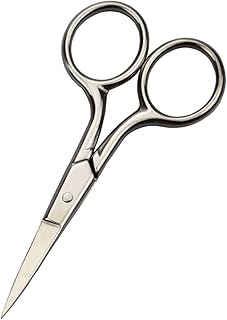 Professional Grooming Scissors for Personal Care Facial Hair Removal and Ear Nose Eyebrow Trimming Stainless Steel Fine Straight Tip Scissors Men