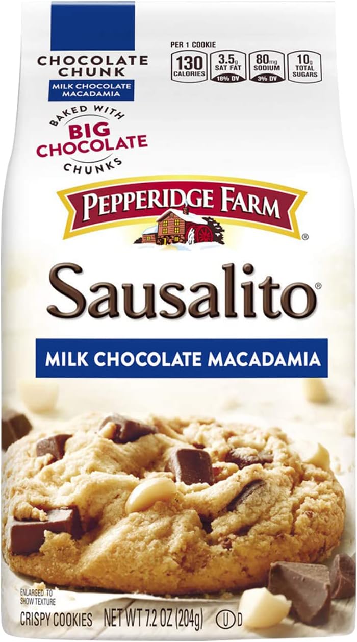 Pepperidge Farm Sausalito, Milk Chocolate Macadamia - 204 gm