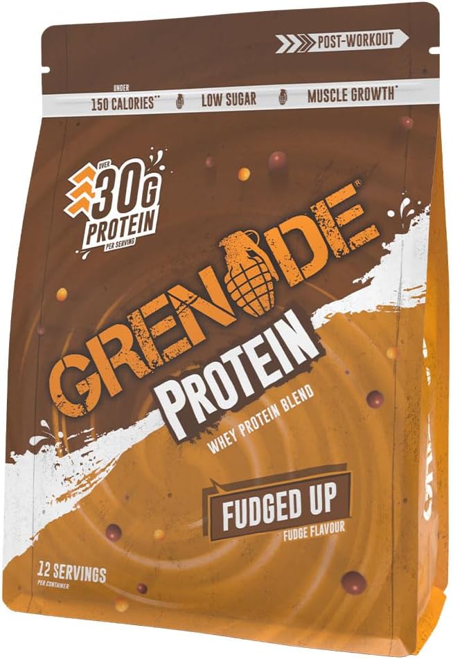 Grenade Whey Blend High Protein Powder, Low Sugar with 30g Protein per Serving, (12 Servings) - Fudged Up, 480 g (Pack of 1)