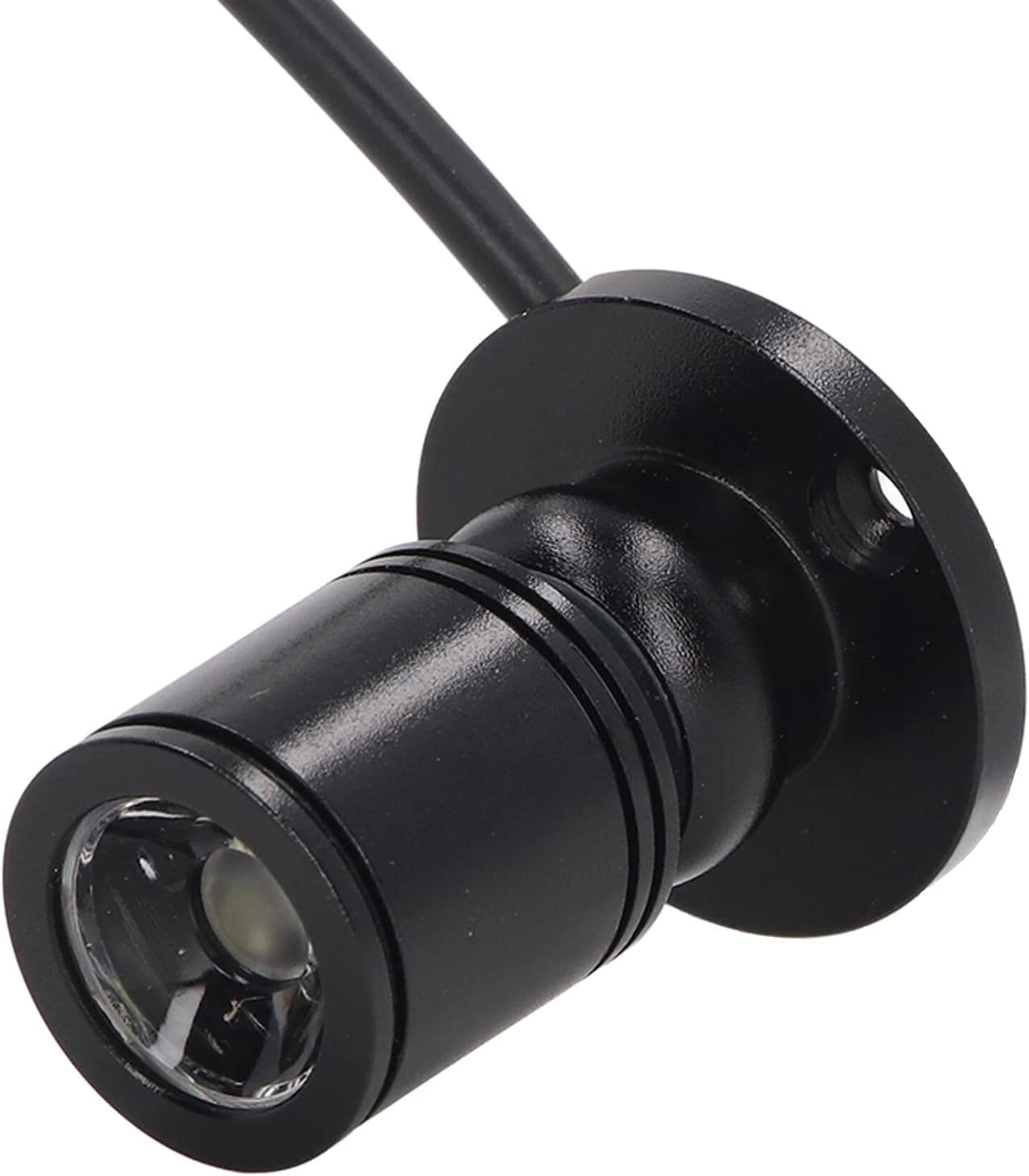 Hyuduo 5V Spotlight Jewelry Showcase Display Lighting Fixture Mini Spot Lights Bright USB Dimmable LED Spotlight with 6.6ft Cable for Showcase Jewelry Cabinet Porch (Positive White Light 6000K)