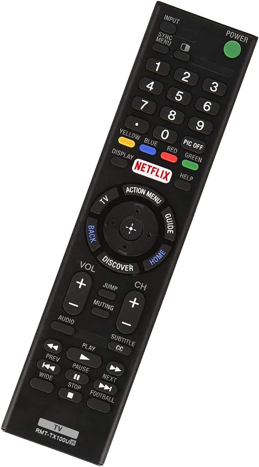 RMT-TX100U Universal Remote Control for Sony-TV-Remote All Sony LCD LED HDTV Smart bravia TVs - No Setup Needed
