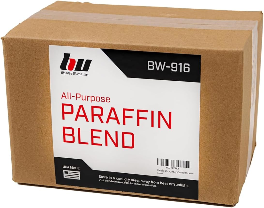 Blended Waxes, Inc. Paraffin Wax Pastilles, Multi-Purpose Paraffin Wax for Candle Making, Unscented Wax Melts, Useful for Lubricating, Waterproofing, Canning and More, 10 lb Pack