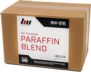 Blended Waxes, Inc. Paraffin Wax Pastilles, Multi-Purpose Paraffin Wax for Candle Making, Unscented Wax Melts, Useful for Lubricating, Waterproofing, Canning and More, 10 lb Pack