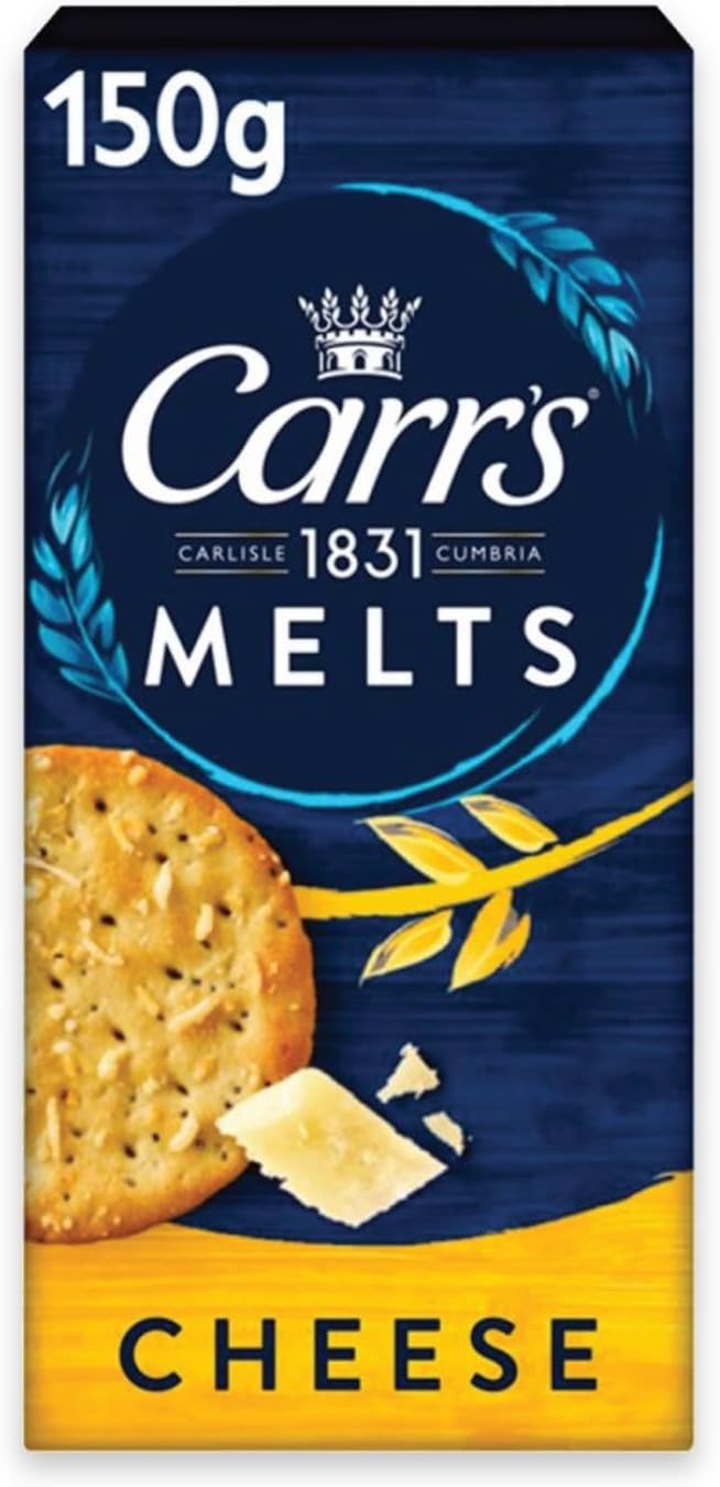 Carr's Melts Cheese Crackers, 150 g (Pack of 1)