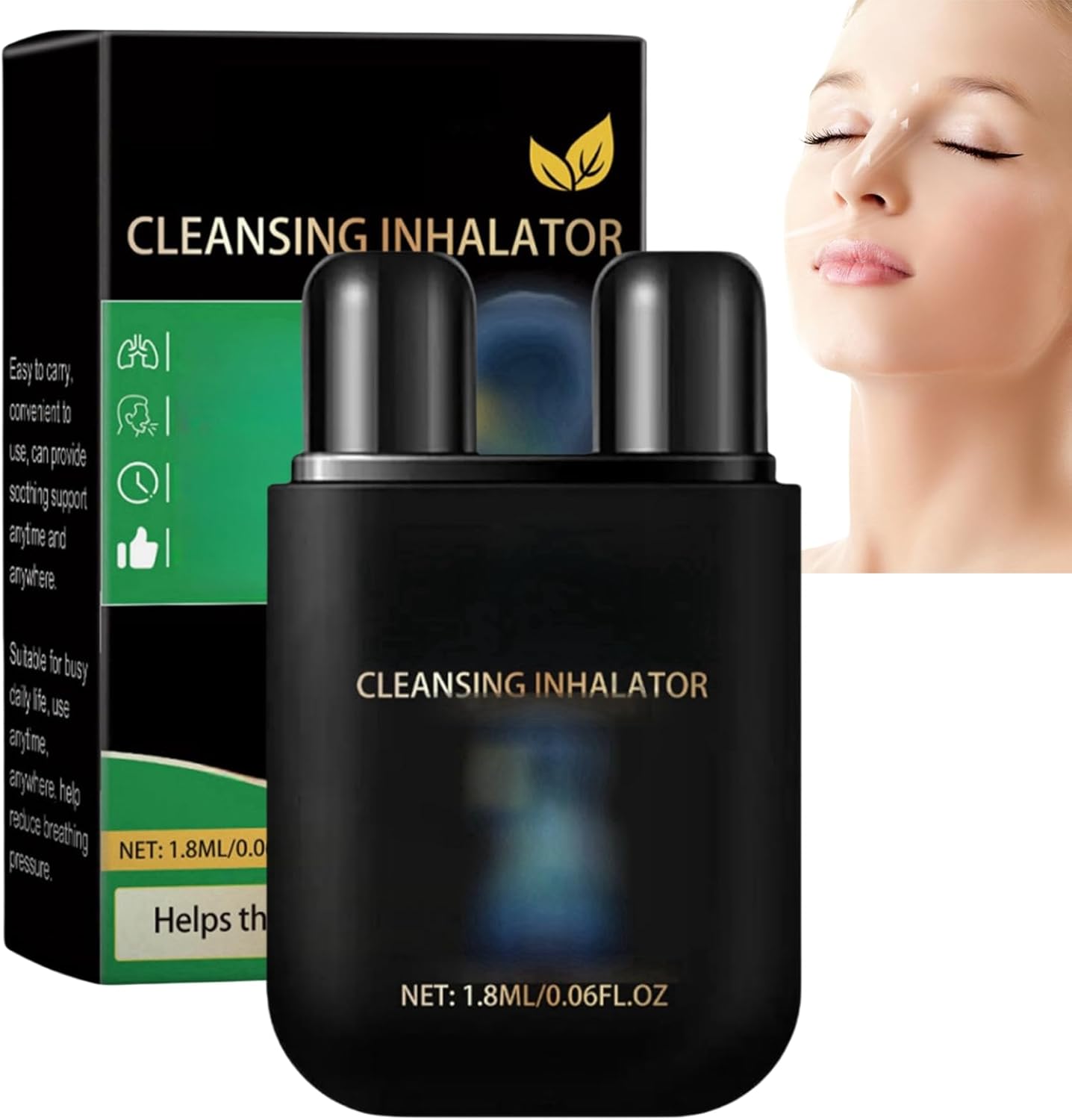 Lung Enhancement and Care Inhaler,Lung Mucus Cleansing Inhaler,Lung Inhaler,Lung Cleansing Spray,Nasal Stick,Herbal Spray,Nasal Inhaler,Lung Cleaning Inhaler,Nasal Inhaler Stick,Inhaler Stick,1.8ml