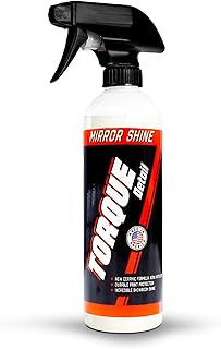 Mirror Shine - Super Gloss Ceramic Wax & Sealant Hybrid Spray by Torque Detail - Showroom Shine w/Professional Detailer Protection - Quickly Applies in Minutes, Each Coat Lasts Months - 16oz Bottle