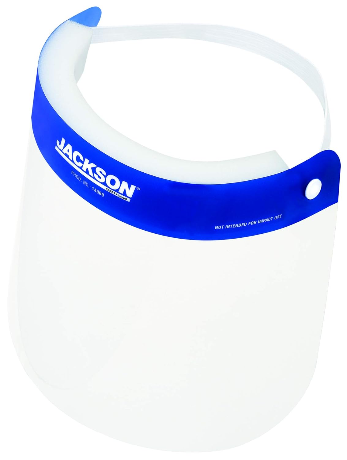 Jackson Safety Disposable Face Shield Mask, 14360 - Pack of 25 - Disposable for Medical Protection, Healthcare Workers, Full Coverage for Men, Women, 8.66”x 12.5”, Splash and Fog Resistant Window