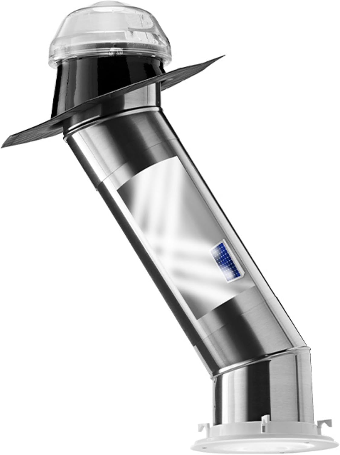 Solatube® 160ISn 10-inch Wide Tubular Skylight Kit with Integrated Solar Night Light | Includes 2x20 Long Extension Tubes