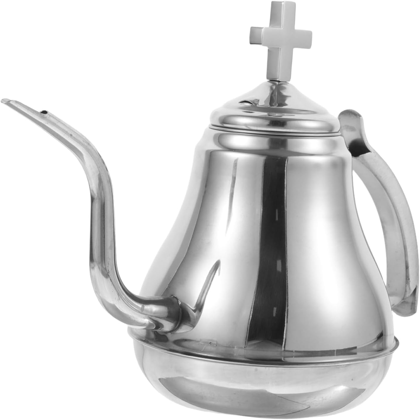 iplusmile Vintage Style Thickened Stainless Steel Teapot with Filter Elegant Coffee Water Kettle for Loose Tea and Serving Portable for Home Office and Travel