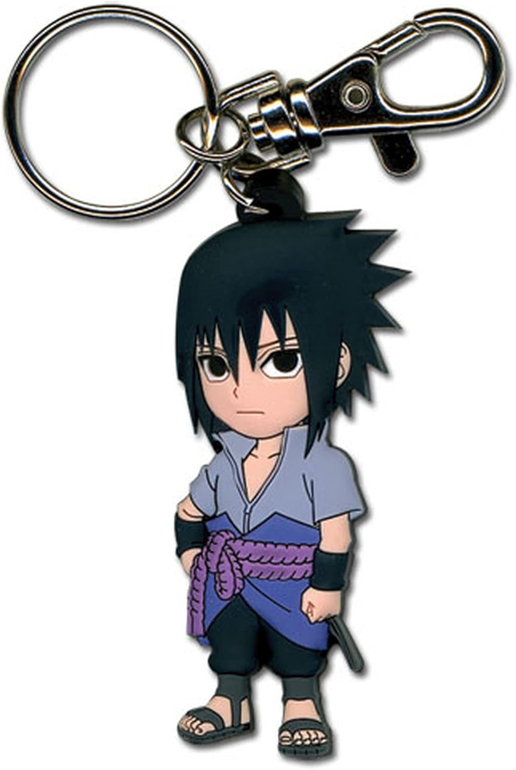 Great Eastern Entertainment 36696 Naruto Shippuden SD Sasuke PVC Keychain, Multi-Colored, 2"