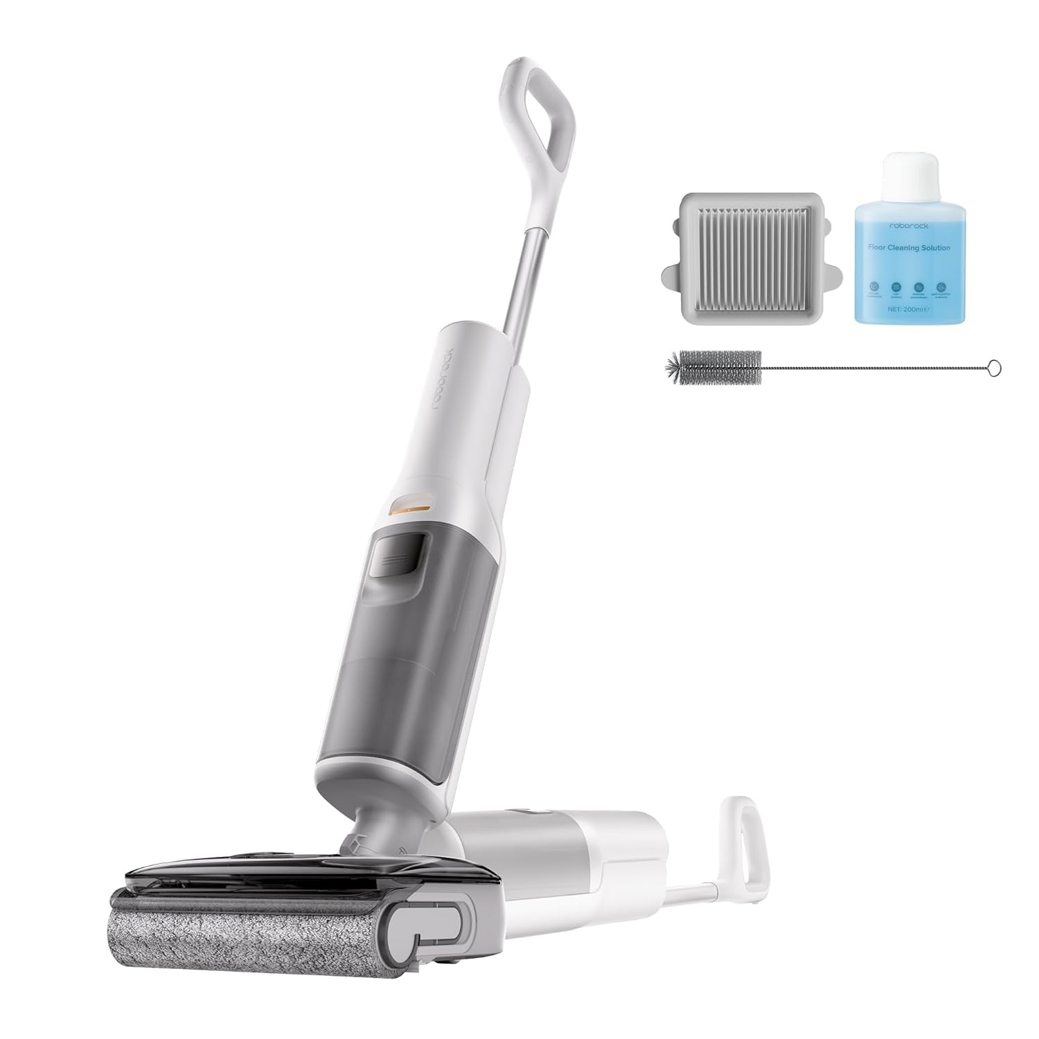 roborock F25 RT Vacuum Mop All in One, Wet Dry Vacuum Cleaner Cordless, 20000Pa Floor Cleaner Machine for Tile Hardwood Wood Vinyl Floor, Edge to Edge Self Cleaning Electric Mop with 180° Lie-Flat