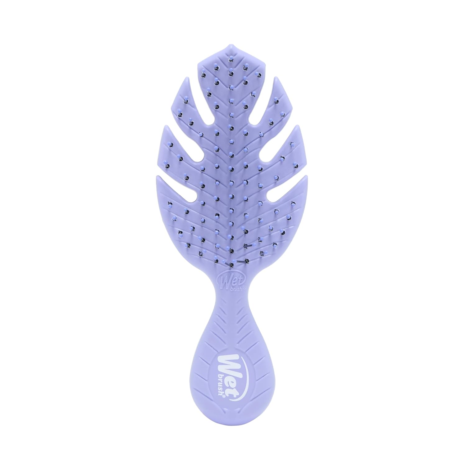 Wet Brush Go Green Mini Detangler, Purple - Detangling Travel Hair Brush - Ultra-Soft IntelliFlex Bristles Glide Through Tangles & Gently Loosens Knots While Minimizing Pain, Split Ends & Breakage