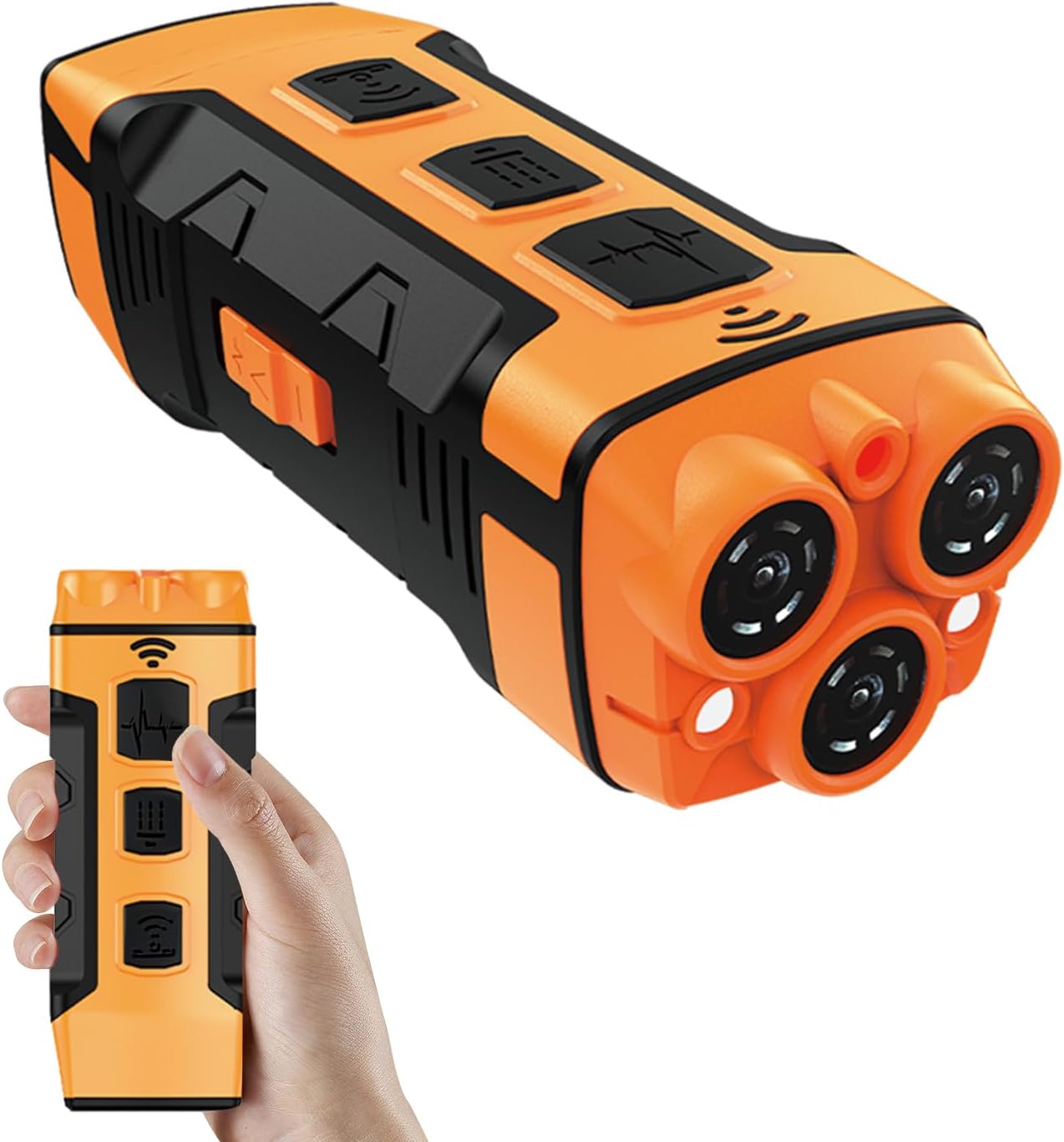 Dog Bark Deterrent Devices, Anti Barking Device for Dogs ultrasonic Stopper Control Device 50 Ft Correct Your Dog's Bad Behavior Better Than Shock Collars (YELLOW-5431)