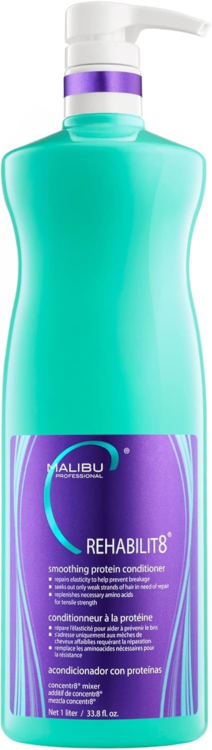 Malibu C Rehabilit8 Smoothing Protein Conditioner, 1 Litre