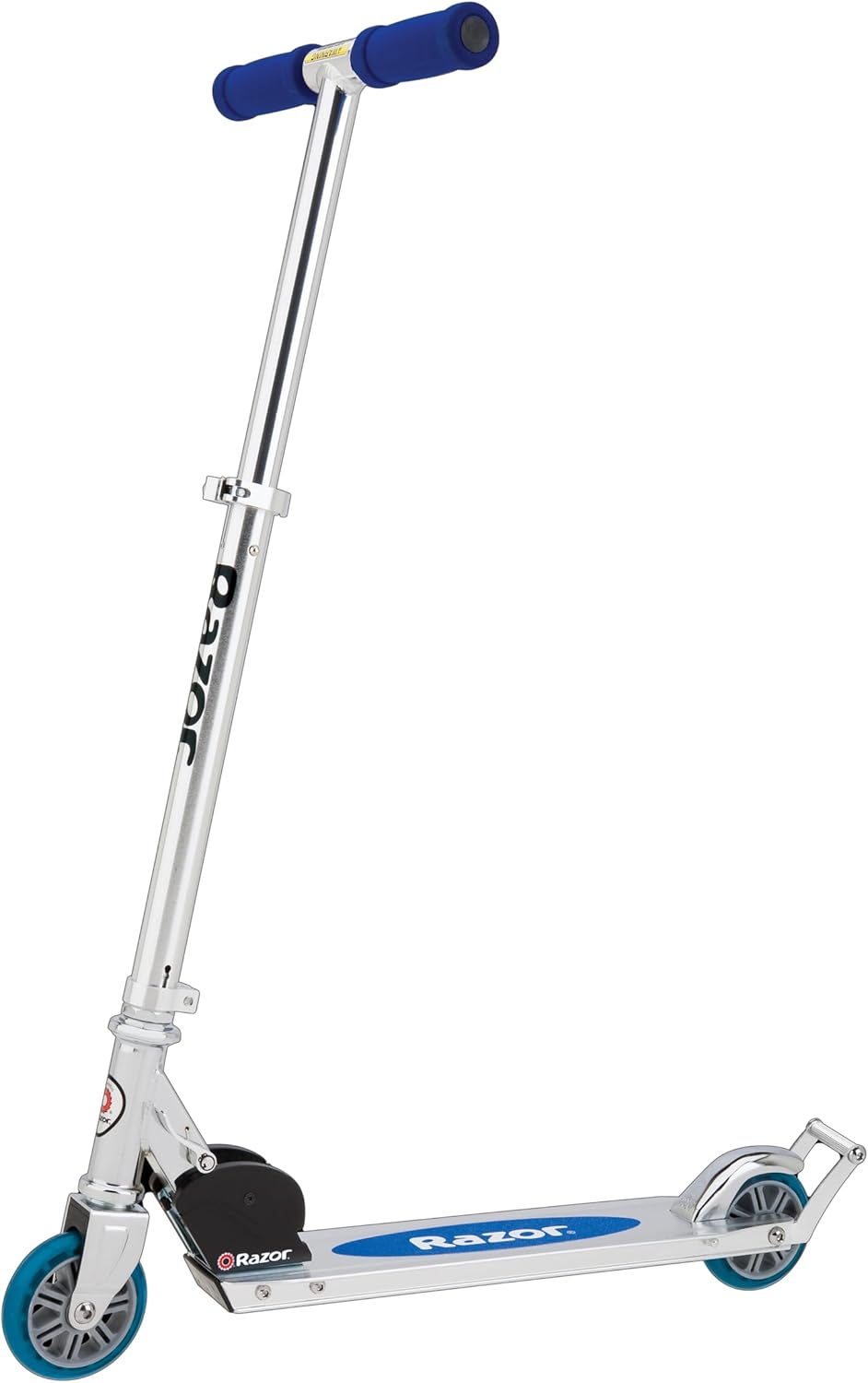 Razor AW Kick Scooter for Kids - Wheelie Bar, Lightweight, Foldable, Aluminum Frame, and Adjustable Handlebars