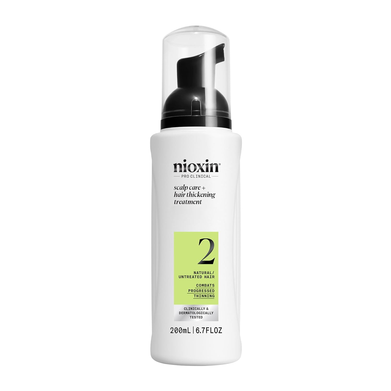 Nioxin System 2 Scalp Care + Hair Thickening Leave-In Treatment | For Natural Hair with Progressed Thinning | Boost Hair Density & Strengthen Against Breakage with Niacinamide & Biotin