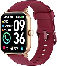 Smart Watch for Women,1.8"Fitness Watch(Answer/Make Call),Alexa Built-in, [24H Heart Rate Sleep Blood Oxygen Monitor],5ATM Waterproof,100 Sports Modes Step Calorie Women Watches for iOS&Android Phones