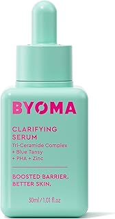 BYOMA Clarifying Serum - Barrier Repair Serum - Clarifying Facial Serum for Acne Prone Skin - Calming Face Serum with Ceramides, Blue Tansy, PHA & Zinc - Balanced & Healthy Skin - 1.01 fl. oz