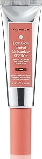 Naturium Dew-Glow Tinted Moisturizer SPF 50+ Deep, Daily Moisturizing Sunscreen & Face Primer Face Primer with Tint, Skin Protector with Dewy Finish, 1.7 oz