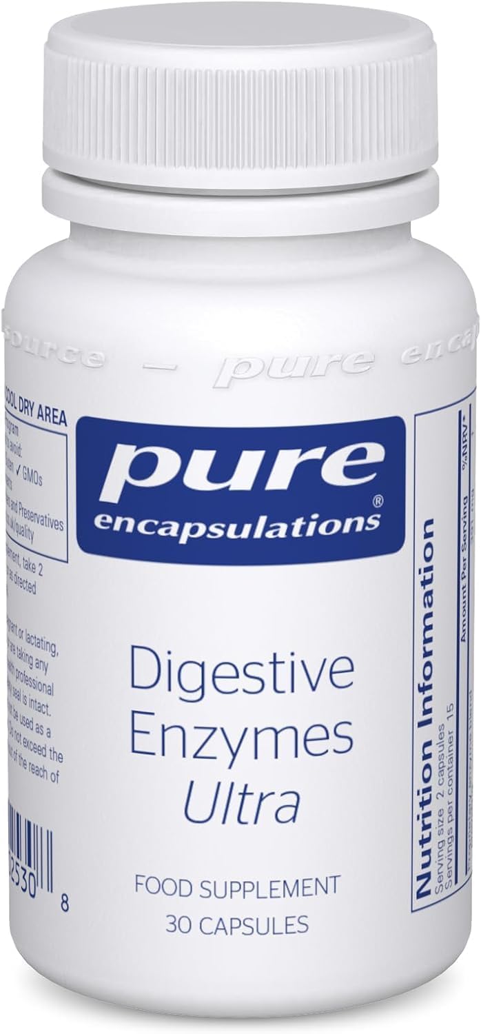 Pure Encapsulations - Digestive Enzymes Ultra - Broad Spectrum Vegetarian Digestive Enzymes - 30 Capsules
