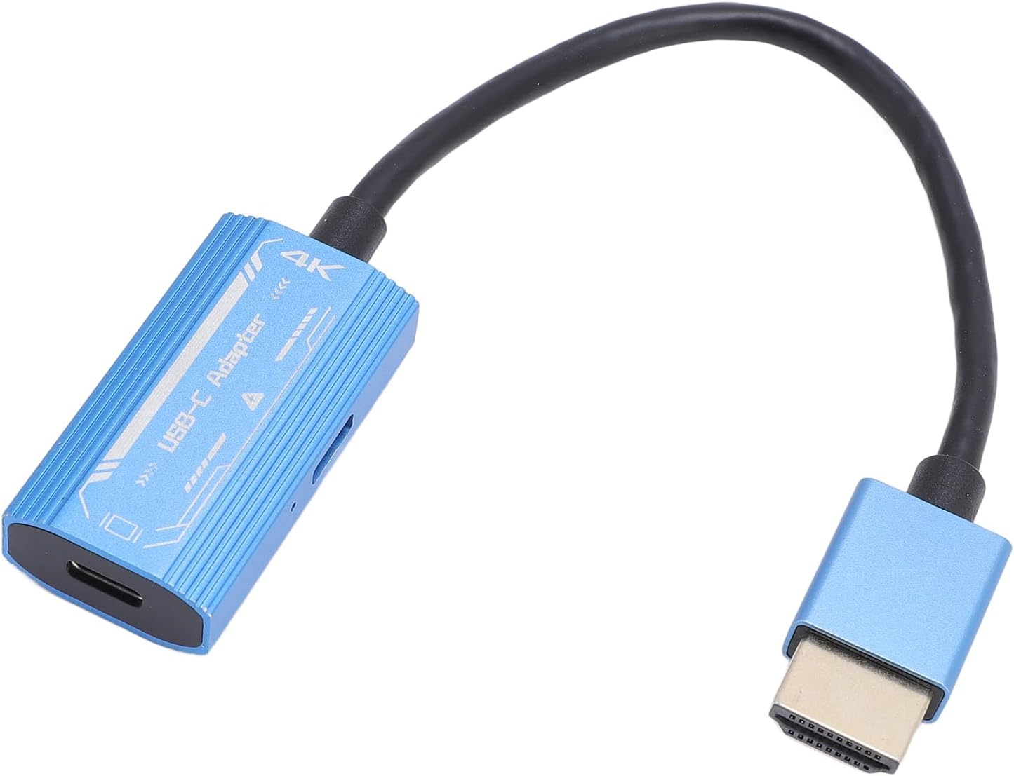 Yunseity HDMI to USB C Adapter Cable, AR Glasses Adapter for XREAL One, Air 2 Pro, VITURE Pro, RayNeo Air 2s, XR/AR, PD100W 4K@60Hz, for Steam Deck ROG Ally Switch Portable Monitor