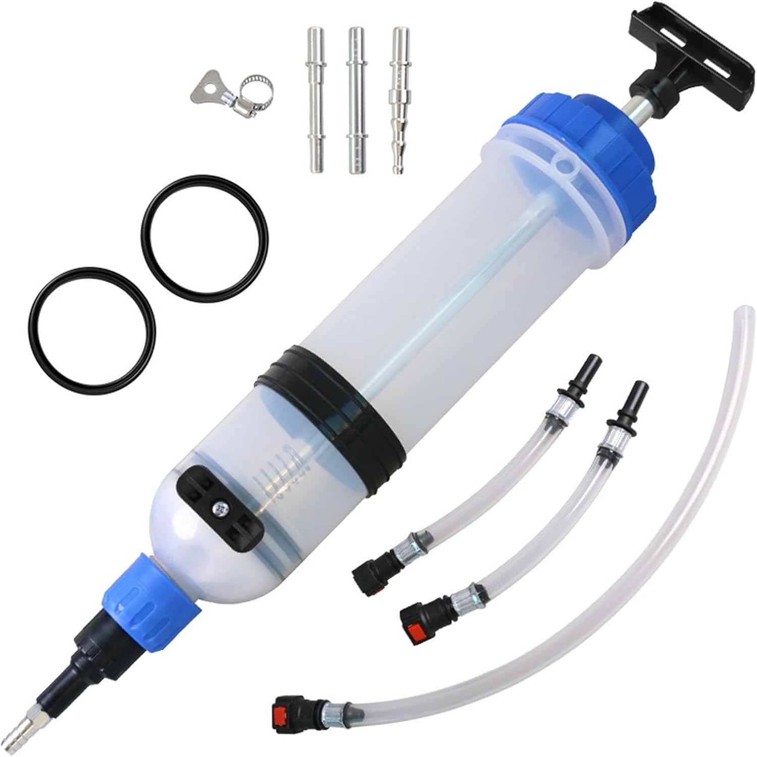 Oxxggkao Double Purpose Manual Oil Extractor Pumps 1500CC Automotive Fuels Transfer Tool For Brake Fluid Gear Lubrication Bidirectional Hydraulic Fluid Tool