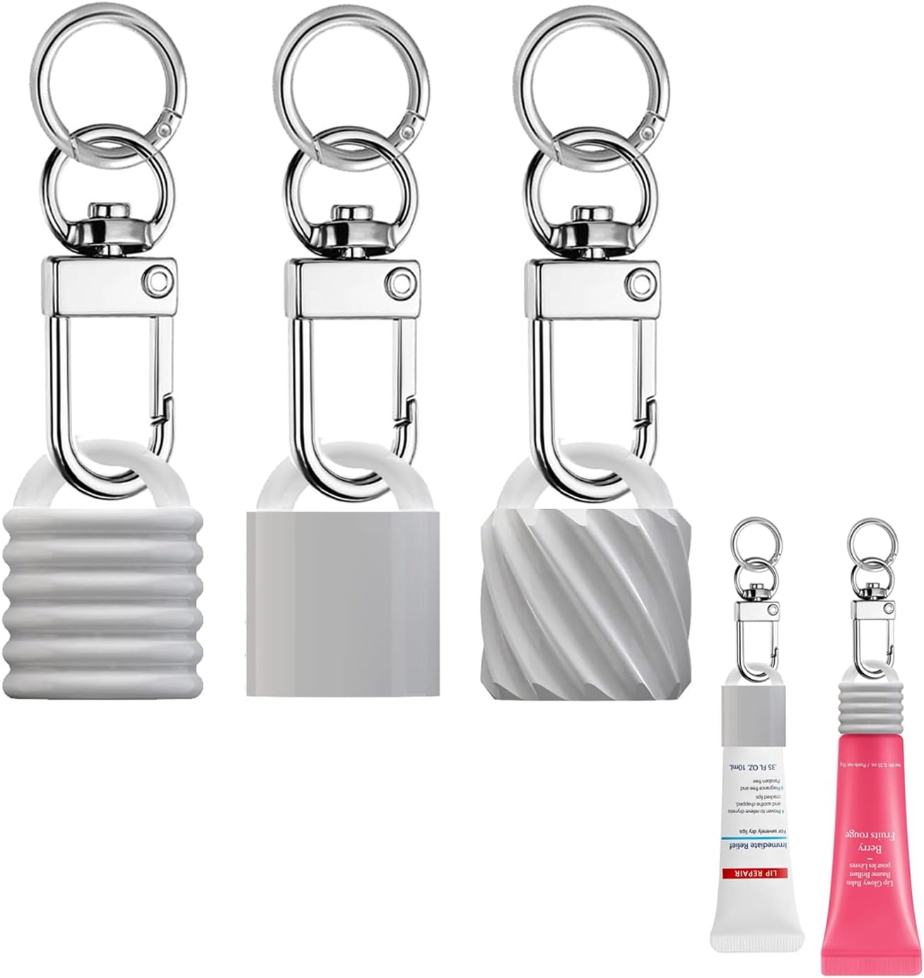 Keychain Cap Compatible with Aquaphor lip and LANEIGE lip balm(ONLY Cap)