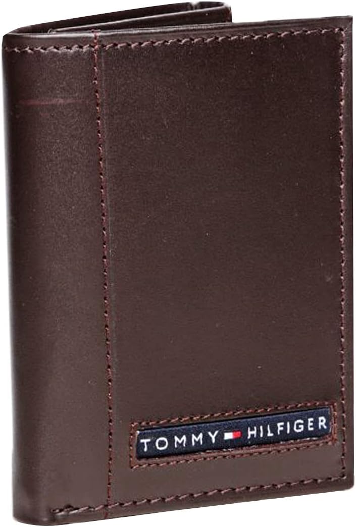 Tommy Hilfiger Men's Trifold Wallet-Sleek and Slim Includes Id Window and Credit Card Holder