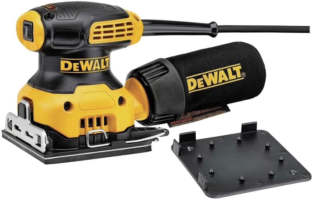 DEWALT Palm Sander, 1/4 Sheet, 14,000 OPM (DWE6411K)