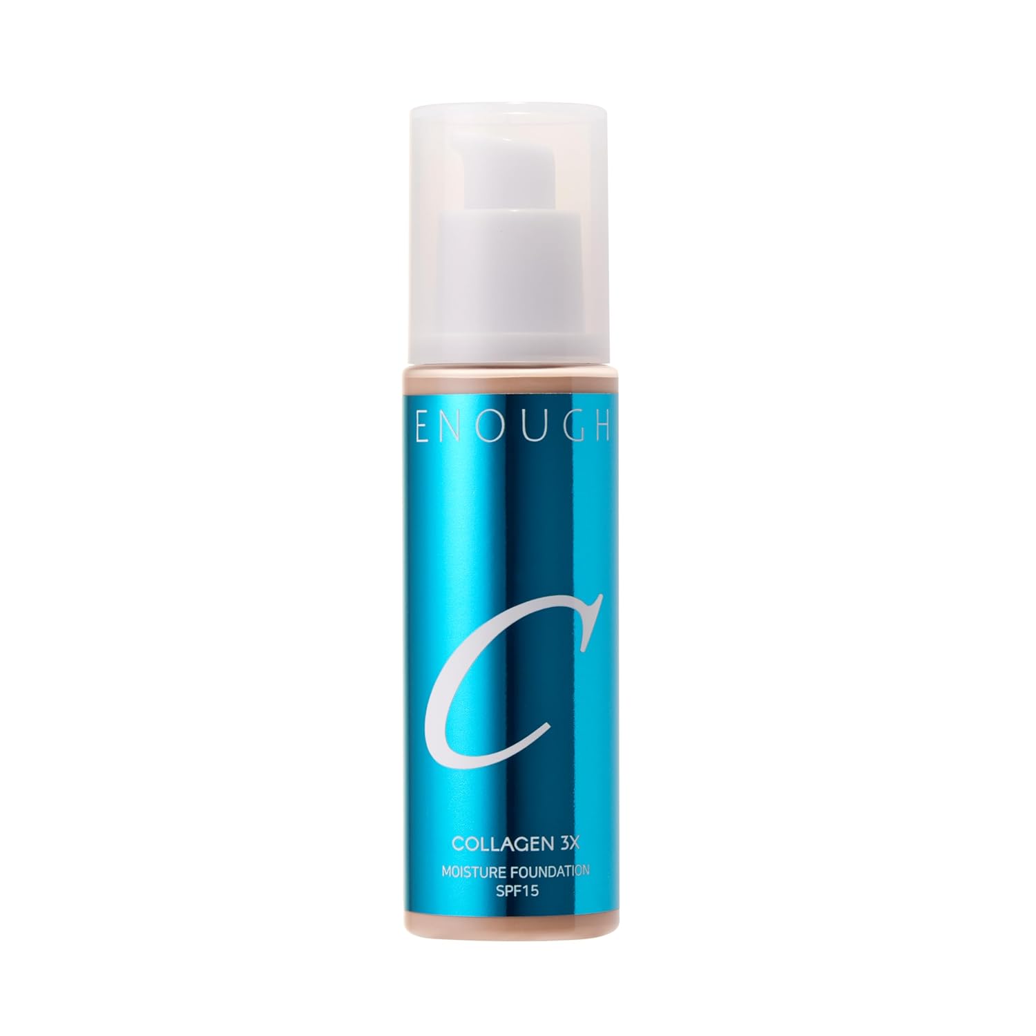 ENOUGH COLLAGEN 3X Moisture Foundation SPF 15, 3.38 fl oz/ 100ml (#13N Light Beige, 3.38 fl oz / 100ml)