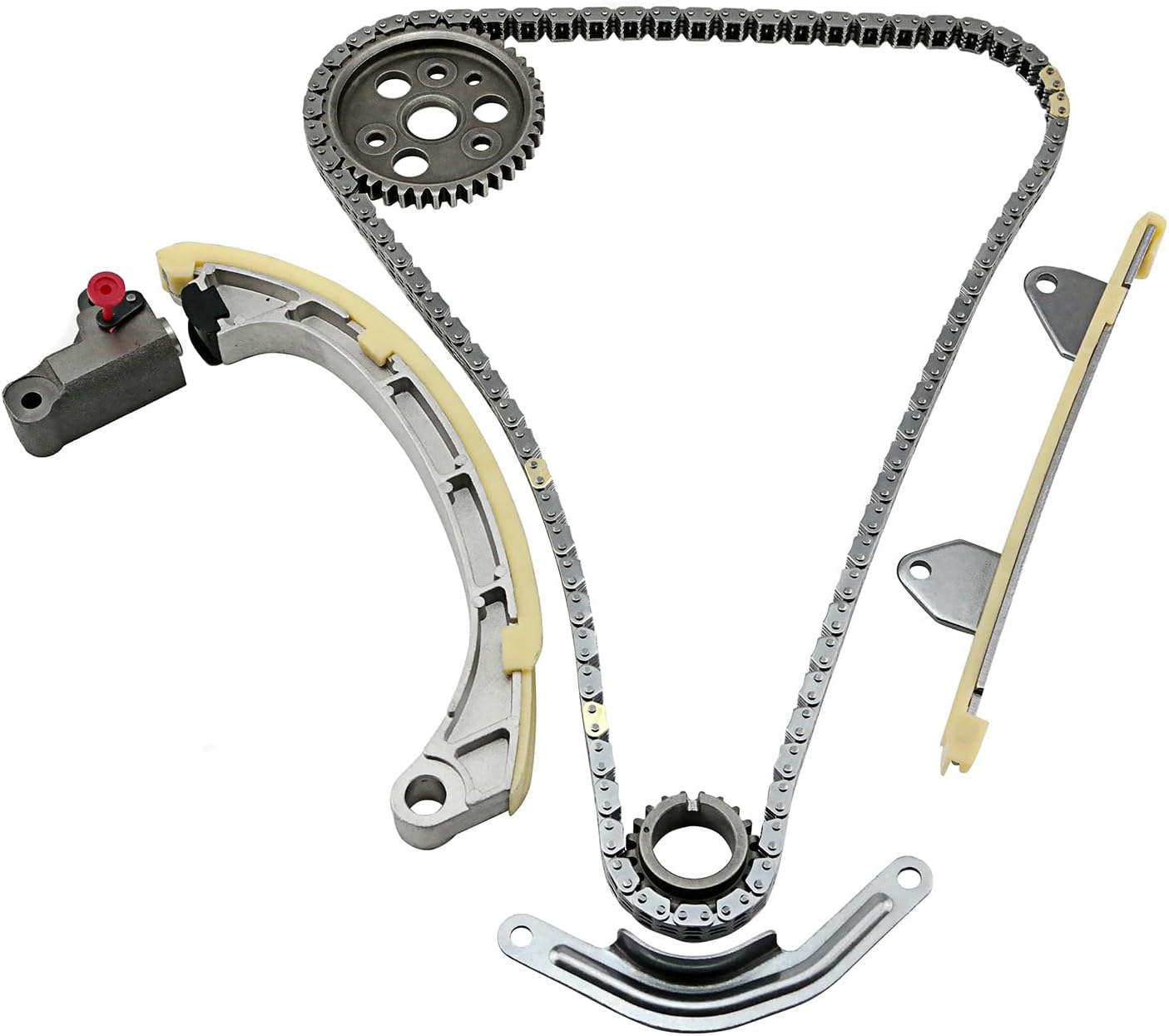 MPLUS K3-VE K3-VET 76528 M86529 Timing Chain Kit 1.3L, Compatible with 2001-2005 Daihatsu Terios (J1) 1.3L, 2008 Daihatsu Sirion 1.3L, 2006 Daihatsu Material 1.3L K3-VE K3-VET