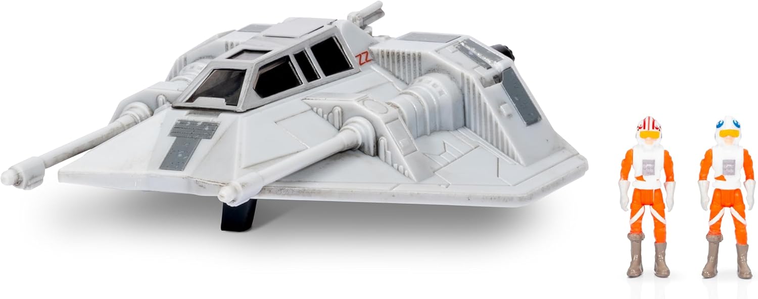 Star Wars Micro Galaxy Squadron Luke Skywalker’s Snowspeeder (Armada Edition) - 5-Inch Vehicle with Two 1-Inch Micro Figure Accessories